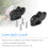 Universal Motorcycle Handlebar Riser for 22mm Bars Clamp for     Black 7