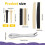 Guitar Bridge Pins Puller Pulling Remover Extractor Tool with 2 Pack Guitar Saddle Nut and 12 Pack Guitar Bridge Pins 7