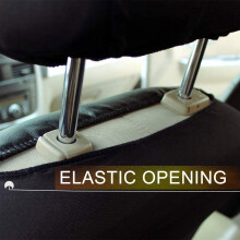 Housses de SièGe D'Auto Avant Housse de SièGe Baquet Sport PrêT pour Airbag Avant, Ensemble de 2 Housses de SièGe D'Automobile (Noir + Jaune)