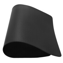 4PCS HitzebestäNdige Tischsets, Tischsets Aus Kunstleder, Wasserdicht, Rutschfest, Waschbare KüChen-Tischsets, (Schwarz)