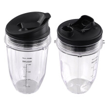 For Nutri 18 Oz Cup with 2 Sealing Caps, Suitable for 900W/1000W Juicer Series Blender (2 Pack)
