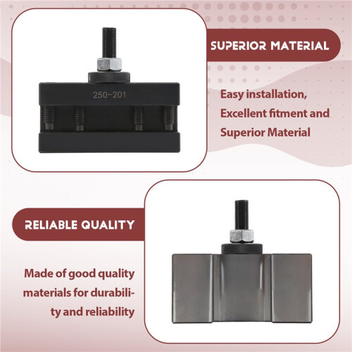 2Pcs 250-201 Quick Change Tool Holder Turning and Facing Tool Holder for Lathe Cutter Cutting Tool Bits 2