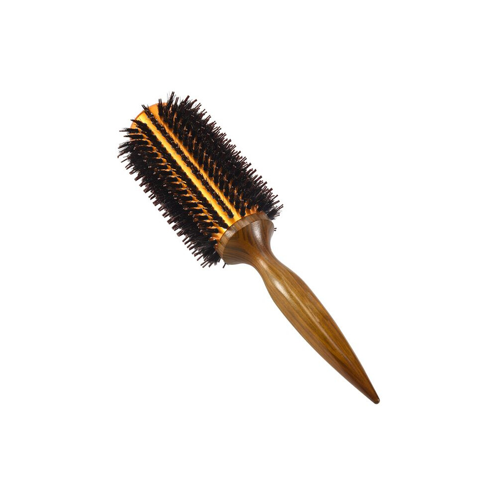 Unisex Straight Twill Hair Comb Natural Boar Bristle Rolling Brush Round Blowing Curling Diy Hairdressing Styling Tool