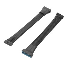 Small USB 3.0 19/20 Pin Internal Extension Header Adapter Cable for Motherboard 4.7 Inches (2 Pack)