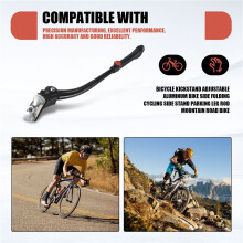 Bicycle Kickstand Adjustable Aluminum Bike Side Folding Cycling Side Stand Parking Leg Rod Mountain Road Bike