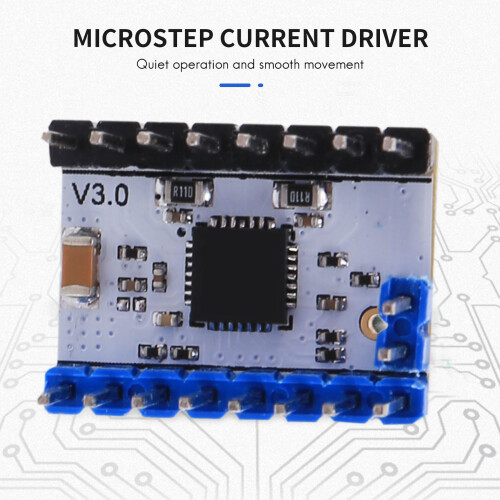 5Pcs TMC2209 V3.0 Stepper Motor Driver Stepping Rod Silent Driver 256 Microstep Current 2.8A  VS TMC2208