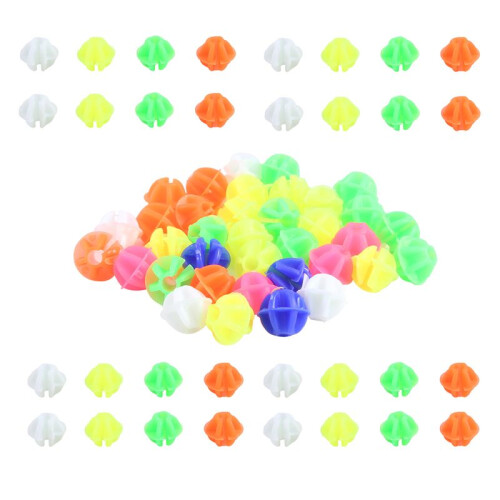 108Pcs Bicycle Round Decorative Colored Beads Spokes Decorations Plastic Cilp Spoke Beads 1