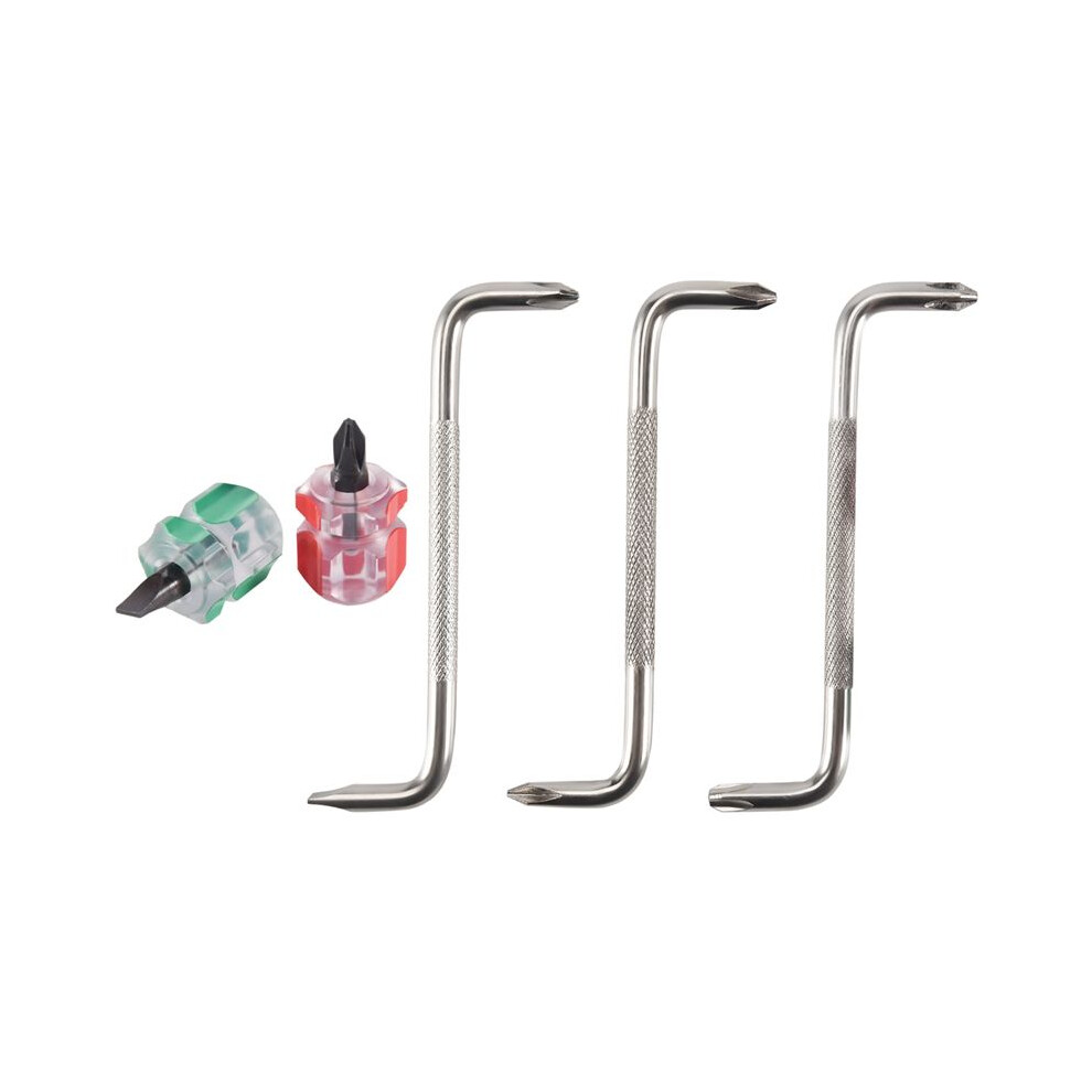 5 In 1 Offset Screwdriver Z Shaped Screwdrivers Magnetic Slotted Phillips Double Hand Tool Set 4712630722103