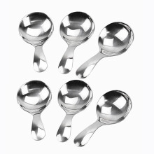 6 Pcs Stainless Steel Short Handle Spoons Salt Spoons Condiments Spoon Dessert Spoon Tea Coffee Spoons,Silver