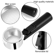 51Mm Filtre Sans Fond Accessoires de Machine à Café Accessoires de Machine à Café Domestique PoignéE de Support PoignéE Creuse