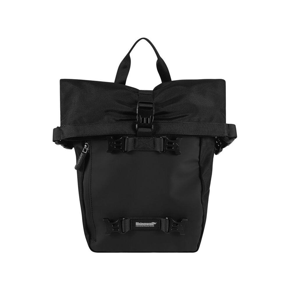 Rhinowalk Pannier Bag Bicycle Waterproof Motorbike Bag Mtb Road Rear Rack Cycling Rear Bag Backpack 10L(Black) Black 4712295065638