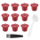 10 Pcs Reusable Refillable Coffee Capsule Filters for  with Spoon Brush Kitchen Accessories Coffee Filter Red 1