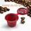 10 Pcs Reusable Refillable Coffee Capsule Filters for  with Spoon Brush Kitchen Accessories Coffee Filter Red 5