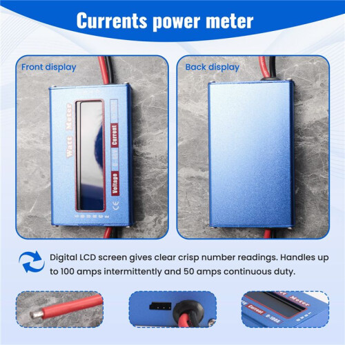 Digital Wattmeter Watt Meter Power Meter  60V 100A Balance Voltage Battery Checker 2