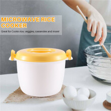 Tragbarer Mikrowellen-Reiskocher Multifunktionsdampfer 2800 Ml Isolier-Brotdose DampfgeräTe für die Mikrowelle