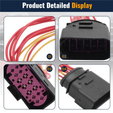 Car HID Xenon Headlight 10 to 14 Pin Connector Adapter For 1J0973835 1J0973737 Car Accessories