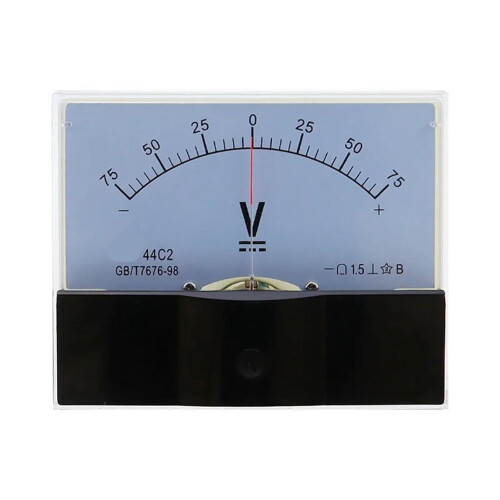 Analog Panel Voltmeter DC Voltage Meter 015V  Accuracy Clear Analog Display Panel Mount 2