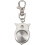 Owl Pocket Watch with Key Chain 40 x 25 mm Silver 4