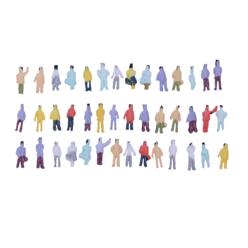 New 100pcs Painted Model Train People Figures Scale N (1 to 150) 2
