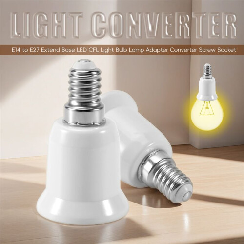 Adaptateur d'ampoule LED CFL/convertisseur de douille E14 vers E27 1