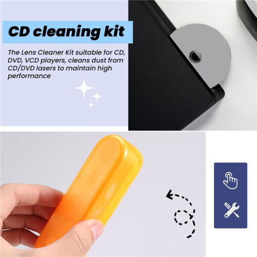 4 in 1 CD DVD Rom Player Maintenance Lens Cleaning Kit 2
