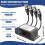Transceptor CCTV 4CH Balun Pasivo Video UTP BNC Conector Rj45 7