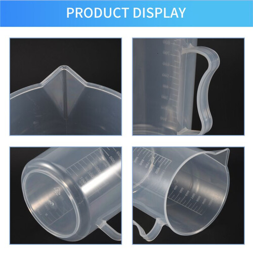 1000ml Transparent Graduated Beaker with Handle 1