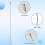 1pcs Stainless Steel Screw Locking Wire Keychain Cable Key Rings Outdoor Accessory 5