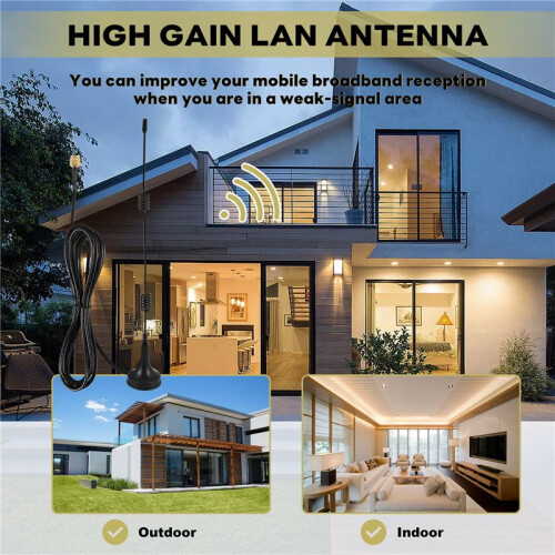 WiFi Antenna Booster 2.4GHz 7dbi WLAN wireless LAN 2