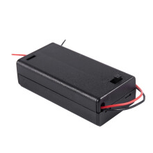 2 X AA 3V BatterihåLlare Fodral Box Kortplats TråDbunden PÅ/AV-Brytare W Lock
