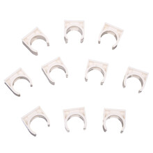 10 Stueck 20mm Durchmesser Weiss PVC Wasserversorgung Rohrschellen Klemmen Beschlaege