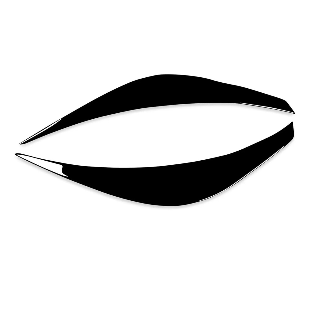 Gloss Headlight Eyebrow Cover Trim For Hyundai Veloster 20112017, Scratch Protection Black 9771547180876