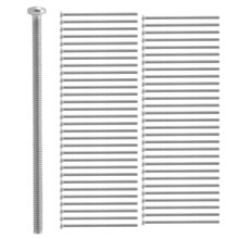 60 X Srebrny Ton M2 X 40 Mm śRuba z OkrąGłYm łBem Ze Stali Nierdzewnej 304