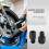 2 PCS motorcycle MIRROR ADAPTORS CONVERTS CLOCKWISE 8MM TO 10MM BLACK 5
