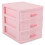 Plastic Drawer Designed 3 Compartment Jewelry Storage Box 1