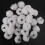 30 pcs Carnations  Artificial Flower Silk Spherical Heads Wedding Decor White 7