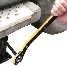 Car Jack Wrench with 360 Swivel Head, LaborSaving Long Handle Scissor Jack Tool for Car