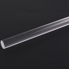 2Pcs 10mm Clear Round Perspex Acrylic Bar PMMA Extruded Rod 12" Length