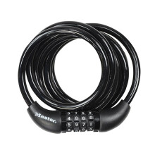 Master Lock Self Coiling Combination Cable 1.8m X 8mm