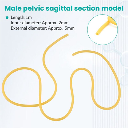 NaturlatexgummibandsröR Elastisk 2X5Mm Gul Storlek:1M 1