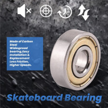 10 Stuks 8 X 22 X 7 mm Skateboard-Scooterlagers Wielen ABEC-5 608ZZ