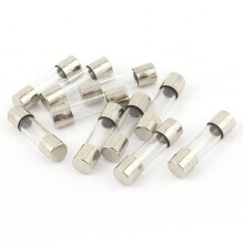 10 piezas 250V 250mA 0,25A Fusibles de tubos de cristal de accion rapida 5x20mm