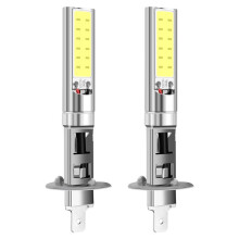 2X H1 Xenon White 6000K 7.5W COB LED SMD DRL Driving Fog   Light Bulb