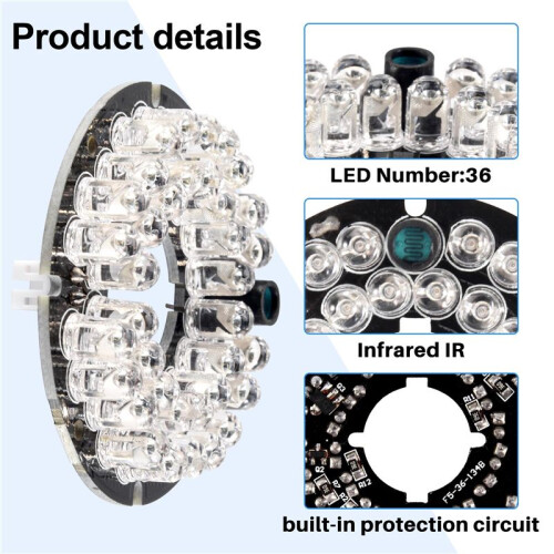 Infrared IR 36 Led  Board Plate for CCTV CCD Security Camera 2