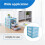 translucent Drawer type plastic Storage Box（Blue 3 Layers） 4