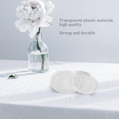 10 pcs Small round transparent plastic coin capsules box 33mm 2
