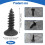 50Pcs Pickguard Screws 3MM for  Strat Style Guitar(black) 7