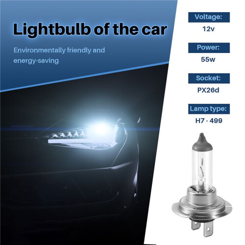 4 X H7 Car Headlight Bulbs 12V / 55W Halogen Standard Lamp Light 1