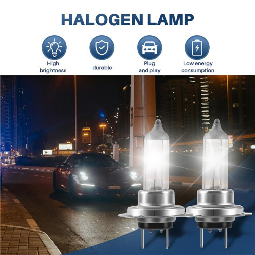 4 X H7 Car Headlight Bulbs 12V / 55W Halogen Standard Lamp Light 2