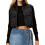 (M, Black) Γυναικείο αμάνικο καπιτονέ μοντέρνο casual. 1